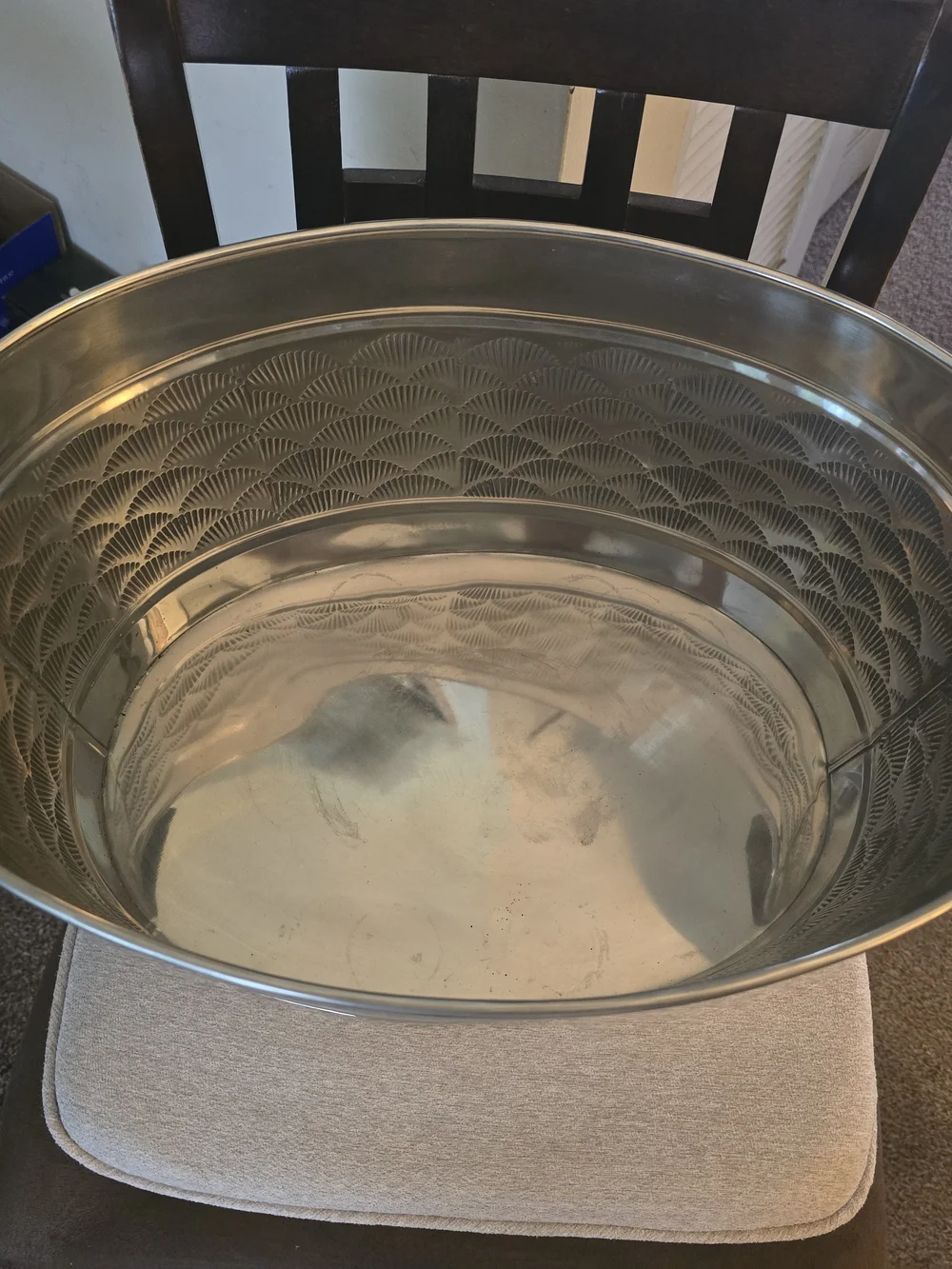 Stainless Metal Beverage Tub with Handles